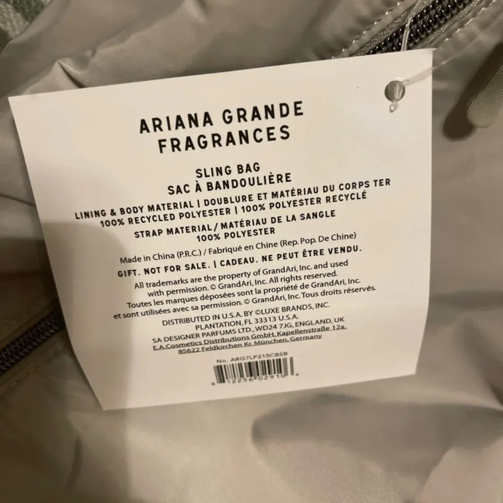 Ariana Grande Fragrances Sling CrossBody Bag NWT‎